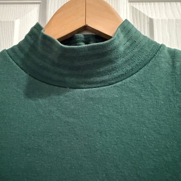 Vintage Express Forest Green Long Sleeve Dress Button up back excellent cond! - Picture 5 of 7